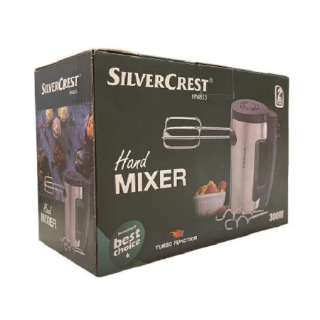 Batteur à Main Électrique SilverCrest en Inox - 300W, Modèle HM833 - Noir et Argent 3