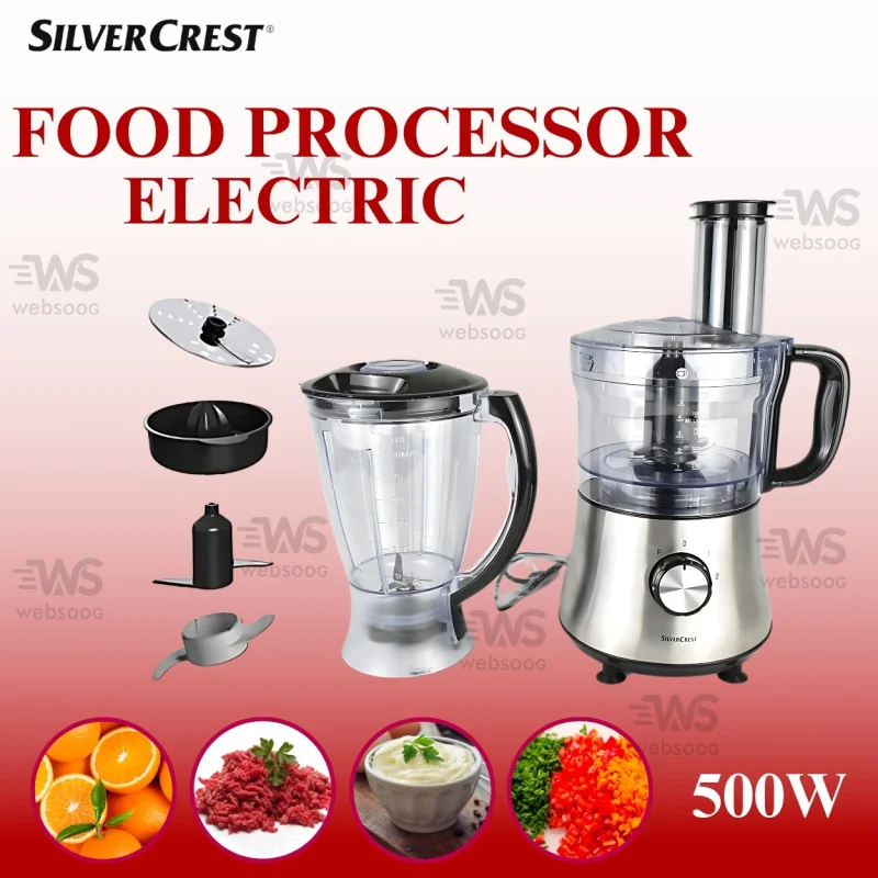 Robot Multifonction Électrique SilverCrest - 500W - FP7723.