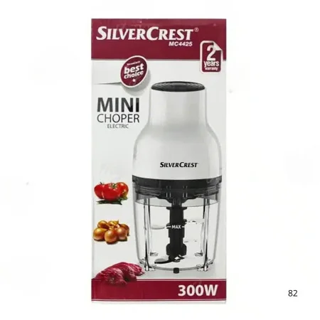 Mini Hachoir Électrique SilverCrest - 300W - Modèle MC4425 - Blanc. 2