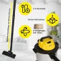 Aspirateur Eau et Poussière Boma BS6058CB - Inox/Jaune, Haute Performance, Capacité Étendue