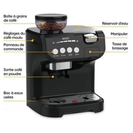 Machine à Café Multifonction 3en1 Kitchen Lab KL-CG5003 - 1450W, Compatible Café Moulu, Capsules et Dosettes