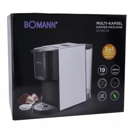 Cafetière Bomann 19 Bar 3En1 1450W Expresso Multi-Capsules Es1190Cb-Gris 7