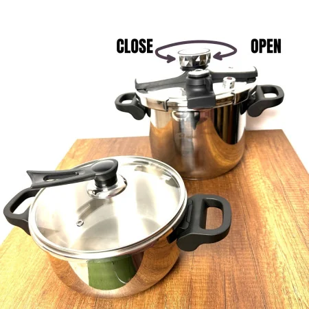 Cocotte minute Brendeli 4L + 7L (7 pièces) en Inox Polyvalence et Sécurité
