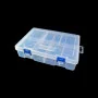 boîtes de rangement à 2 ETAGE compartiments En plastique transparent Réglables