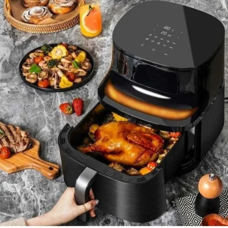 Friteuse à Air Multifonction SilverCrest AF9216 - 5.5L, 1600W, Écran Tactile LED 4