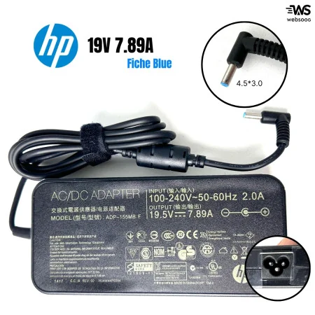 Chargeur HP 19.5V 7.89A - Adaptateur Secteur 150W pour Ordinateurs Portables HP, Connecteur 4.5*3.0mm, Haute Performance