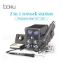 Station de soudage 2 en 1 BAKU BA-898A+ Station à air chaud Température réglable Prise UE 220