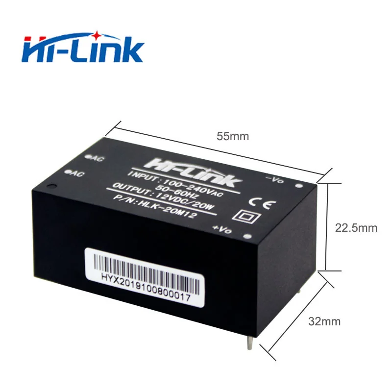 AC DC power supply module Hi-Link HLK-20M12 12V 1.6A