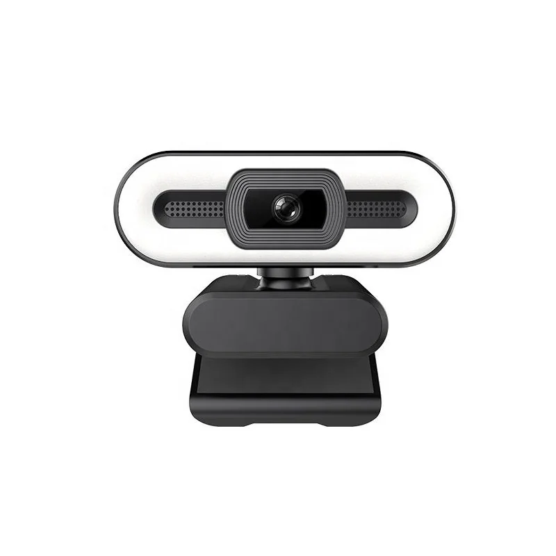Webcam HAVIT HV-HN24G - Caméra PC 720P avec Réduction de Bruit, Live Beauty et Anneau Lumineux