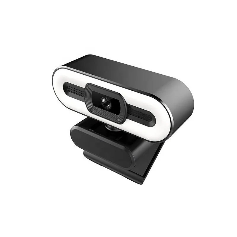 Webcam HAVIT HV-HN24G - Caméra PC 720P avec Réduction de Bruit, Live Beauty et Anneau Lumineux