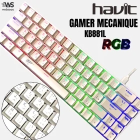 CLAVIER HAVIT GAMER MECANIQUE KB881L
