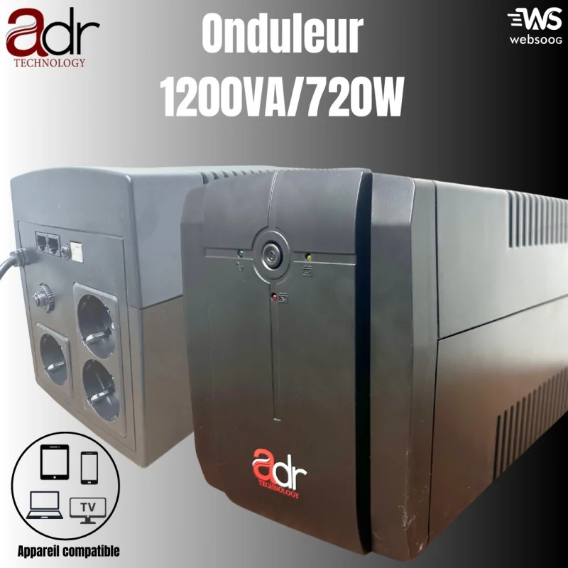 Onduleur 1200VA/720W ADR 3 sourtis PRISE ADR500