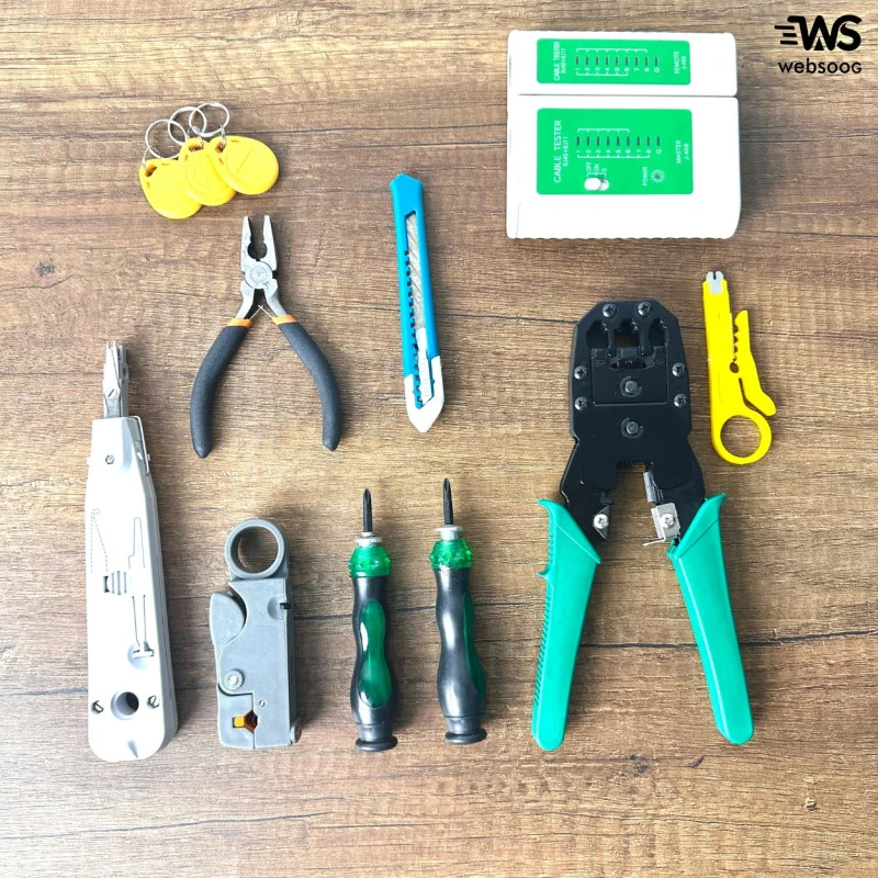 Kit d'outils de maintenance de réparation de câbles réseau 11 dans 1 -1ere choix
