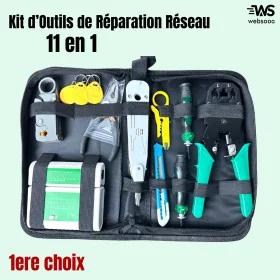 Kit d'outils de maintenance de réparation de câbles réseau 11 dans 1 -1ere choix