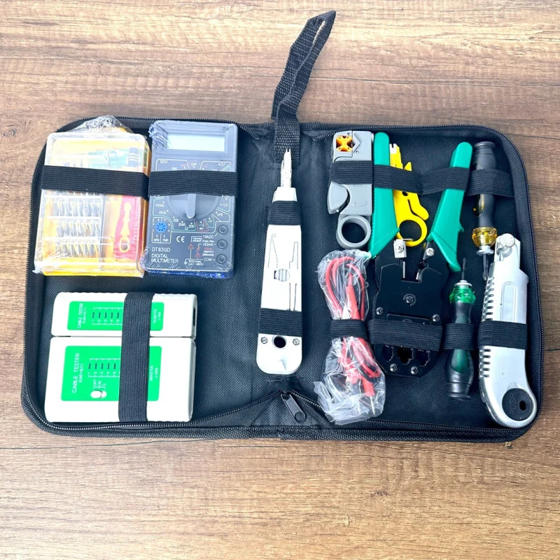 Kit d'outils de maintenance de réparation de câbles réseau 13 dans 1 -1ere choix