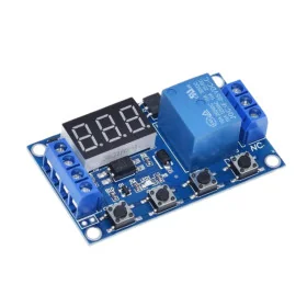 Digital LED Display Time Delay Relay Module Board DC 12V Control Timer Switch Trigger Cycle Module Car Buzzer PLC Automation