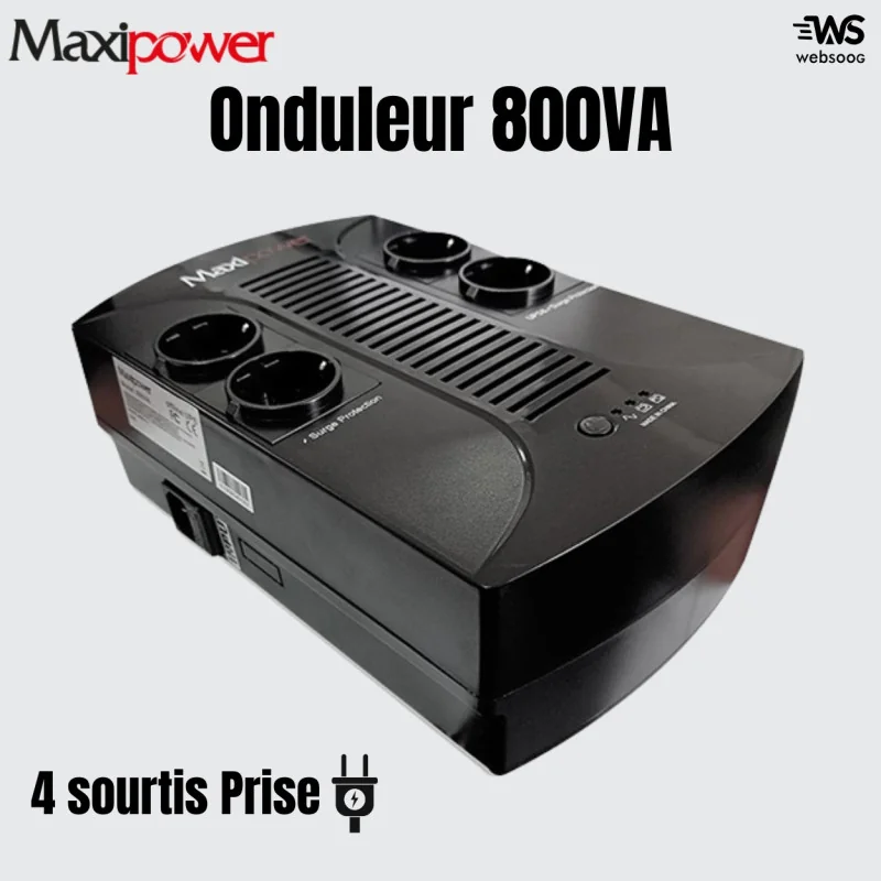 Onduleur 800VA Maxipower 4 sourtis Prise