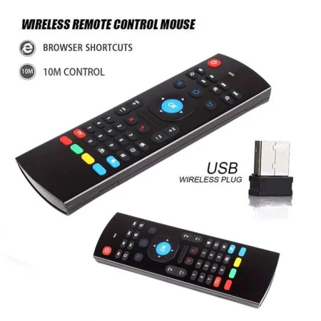 Clavier Air Mouse Mini Rétroéclairé Sans Fil I8 - Compatible Android TV, PC, PS4, Xbox