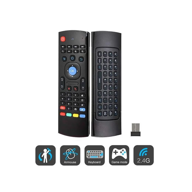Télécommande Air Mouse avec Clavier Sans Fil 2.4GHz - Contrôle Intelligent pour Smart TV Box Android