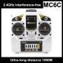 MicroZone MC6C - Système Radio 2.4G 6CH Émetteur et Récepteur pour Drone, Avion RC, Hélicoptère, Voiture et Bateau