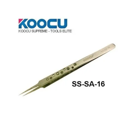 Pince à Épiler "TWEEZER" KOOCU 7-SA16 / SS-SA-16 / ST-30 – Antistatique et Antimagnétique