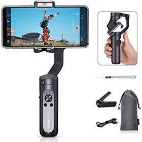 Stabilisateur 3 Axes hohem iSteady XE Kit pour Smartphone – Compact, Pliable, avec Lumière Magnétique Réglable