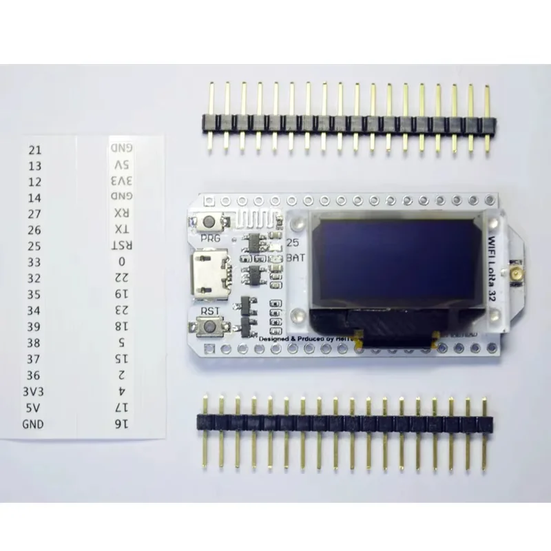 HiLetgo ESP32 LoRa SX1278 OLED 0.96" WiFi Bluetooth Dev Board 240MHz CP2102 + 433MHz Antenna for Arduino