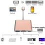 Adaptateur Type-C 3 en 1 USB-C vers HDMI 4K + USB 3.0 + Charge Rapide PD – Hub Intelligent pour MacBook et PC