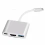 Adaptateur Type-C 3 en 1 USB-C vers HDMI 4K + USB 3.0 + Charge Rapide PD – Hub Intelligent pour MacBook et PC