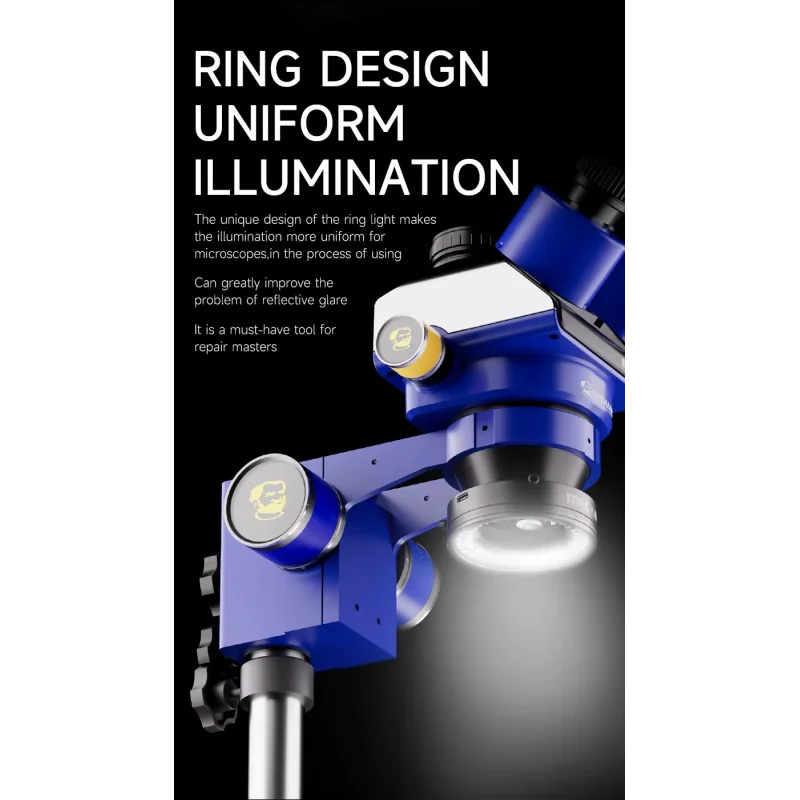 Lampe LED Polarisante MECHANIC LS720+ pour Microscope – Anneau 45 à 70 mm
