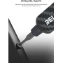 Relife E1 – Tournevis Électrique Rechargeable en Fibre de Carbone avec 12 Embouts S2 et 5 Vitesses