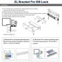 Double door 280KG magnetic lock + bracket