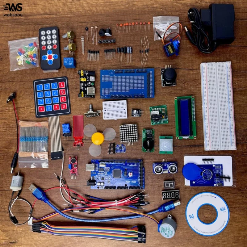 Super Kit Arduino Mega 2560 140en1 avec Tutoriel – Démarrez Facilement Vos Projets Électroniques