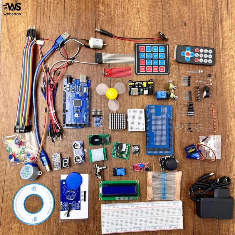 Super Kit Arduino Mega 2560 140en1 avec Tutoriel – Démarrez Facilement Vos Projets Électroniques