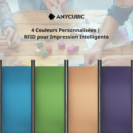 Filament PLA 1,75 mm ANYCUBIC – Pack 4KG Couleurs Pantone pour Impression 3D Haute Précision
