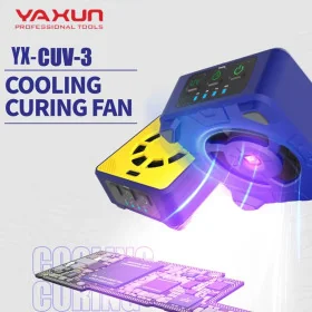 Lampe UV 3 en 1 avec Ventilateur YAXUN YX-CUV-3 - Extraction de Fumée, Refroidissement Rapide, Durcissement UV