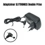 Adaptateur SLYTRONICS Double Prise – Sorties 6V/2A, 5V/2A, 12V/2A pour Appareils Électroniques Multiples