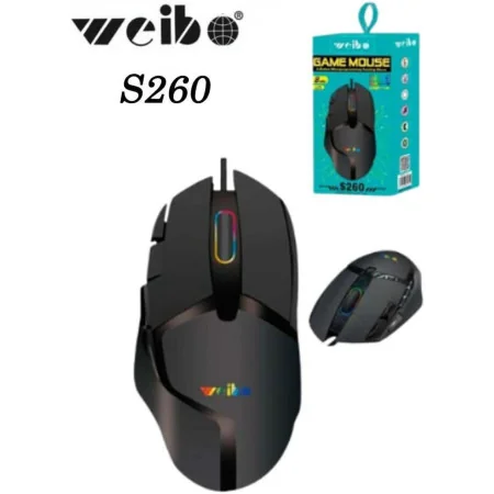 Souris Gamer WEIBO RGB S260 8-button Microprograming