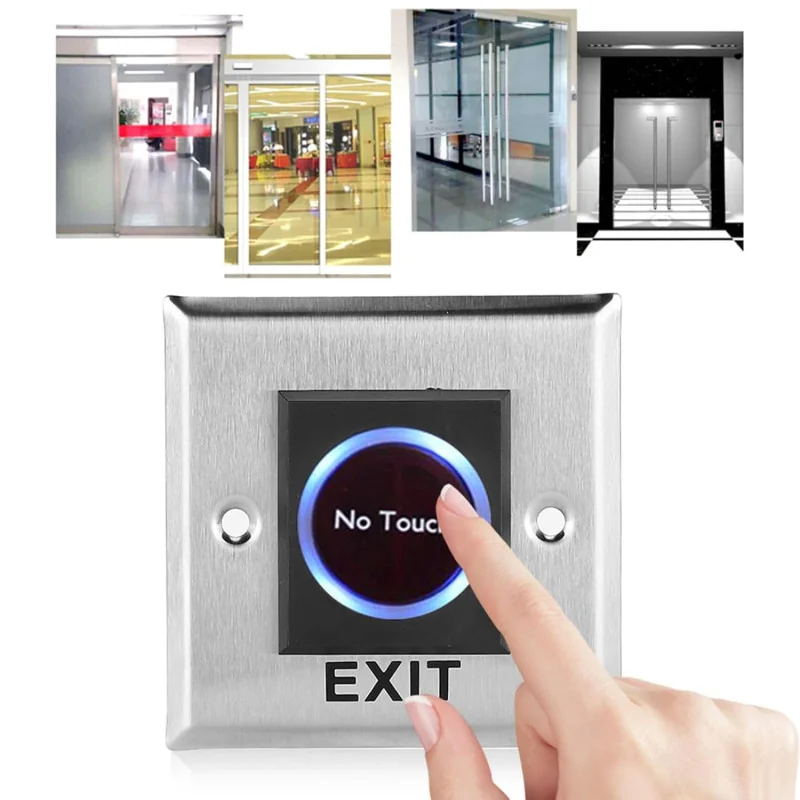 Bouton de Sortie Infrarouge Sans Contact 12V – MT-INT02 / MT-INT05 pour Contrôle d’Accès