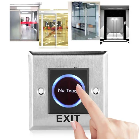 Bouton de Sortie Infrarouge Sans Contact 12V – MT-INT02 / MT-INT05 pour Contrôle d’Accès