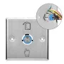 Bouton de Sortie Métallique MT-INT01 / MT-INT03 – Interrupteur Poussoir pour Contrôle d’Accès