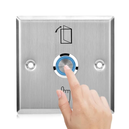 Bouton de Sortie Métallique MT-INT01 / MT-INT03 – Interrupteur Poussoir pour Contrôle d’Accès