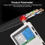 Testeur Professionnel 4 en 1 pour Câble Réseau RJ45/RJ11/USB/Coaxial BNC – Compatible LAN Cat5/Cat6 MT-TC310