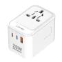 Adaptateur de Voyage Universel SIYOTEAM Z9 - Multi-Prises UK/EU/US/AU avec 1x USB QC3.0 et 2x Type-C PD