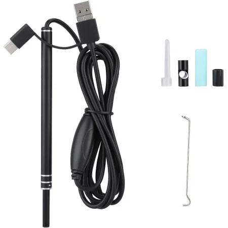 Garsent Endoscope Oreille 3-en-1 – Caméra HD Mini USB Étanche avec 6 LED pour Android, iOS et PC