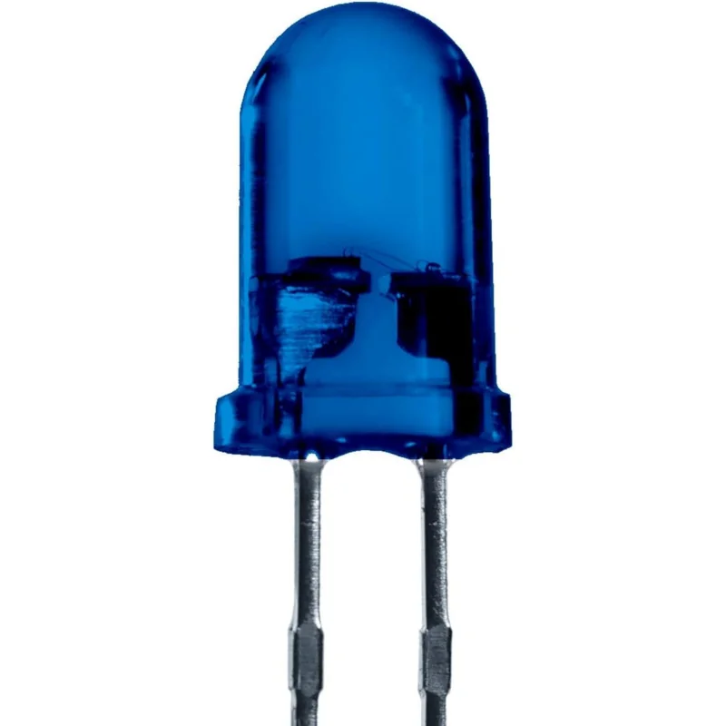 LED 5mm Bleu/Vert/Rouge/Jaune – Composants Haute Luminosité pour Projets Électroniques