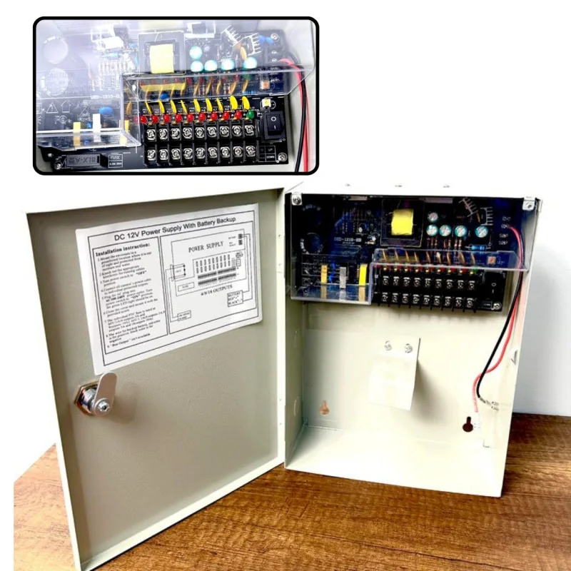Power Supply Access Control 12VDC 5A + battrie place