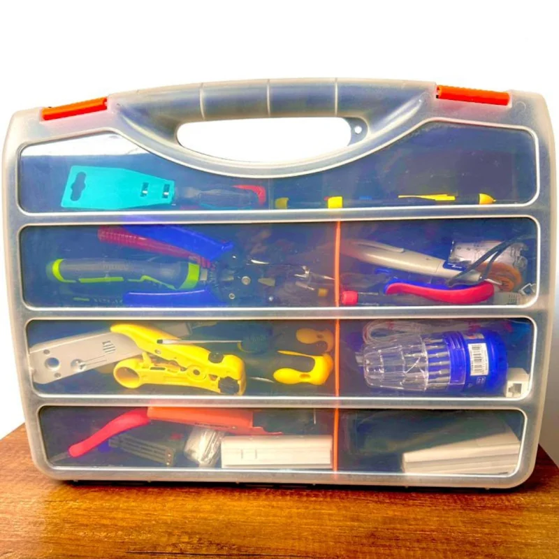 Kit d'outils de maintenance de réparation de câbles réseau 74 dans 1 -1ere choix