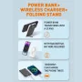 Power Bank LDNIO (SIYOTEAM) PQ17 10000mAh Magnétique Sans Fil – Charge Rapide 22.5W, Écran LED, Support Intégré