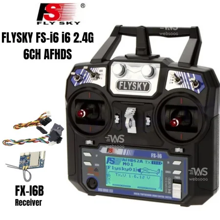 Radiocommande Flysky FS-i6X 2.4GHz - Compatible Drones, Avions et Voitures RC